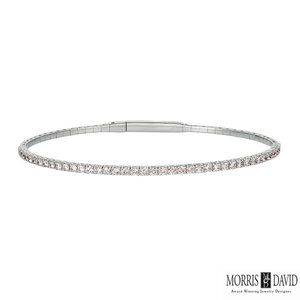 1.00 Carat Natural Diamond Flexible Bracelet 14k